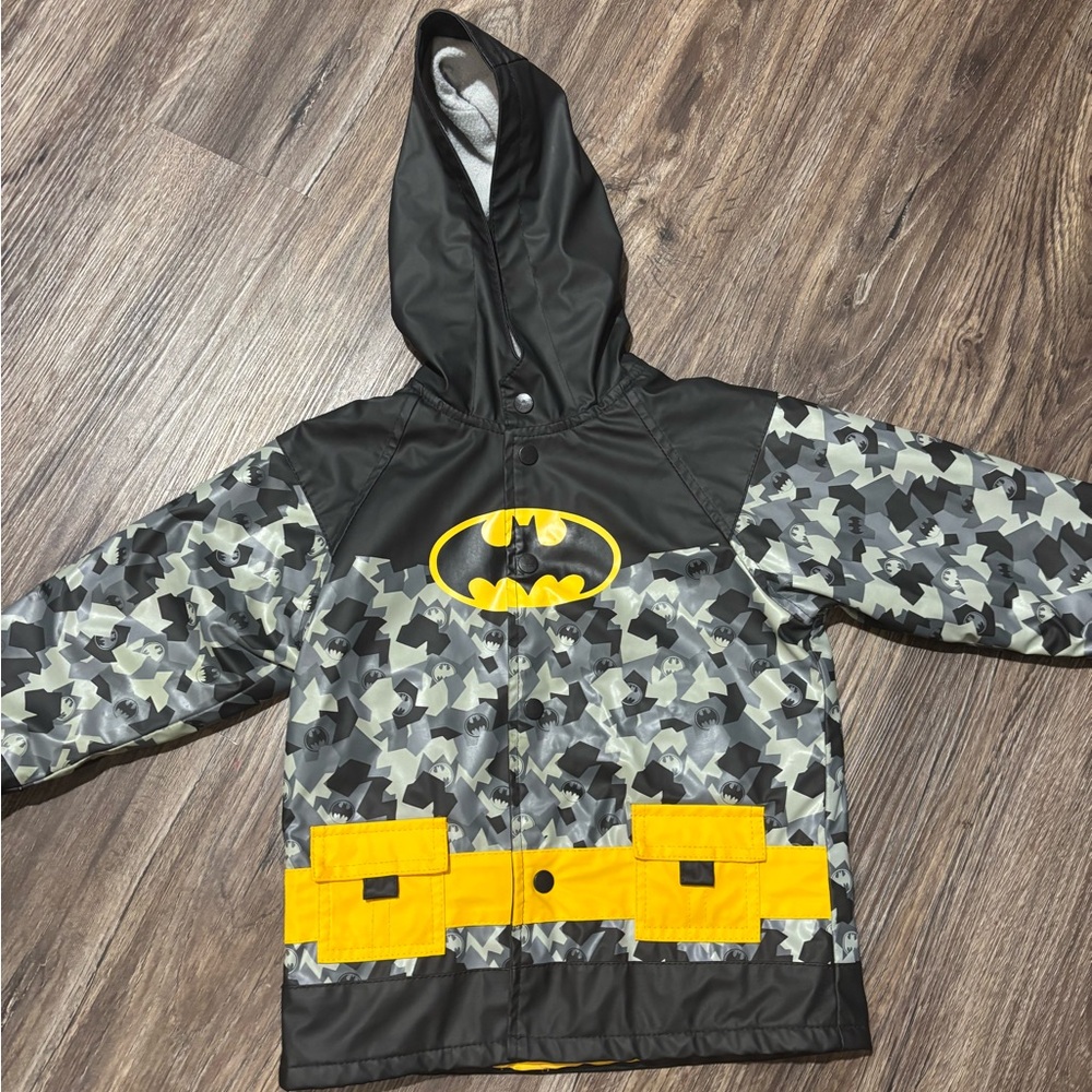 Batman Camo Hooded Raincoat